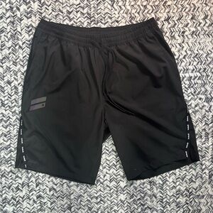 Hurley Black Men's Lightweight Sleek Athletic Gym Workout Shorts Size Medium
